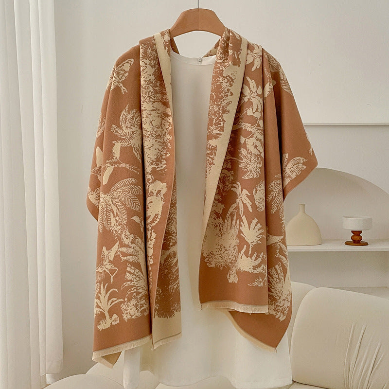 Retro High Sense Artificial Cashmere Scarf - Sophisticated Winter Wrap - DropOnline.co