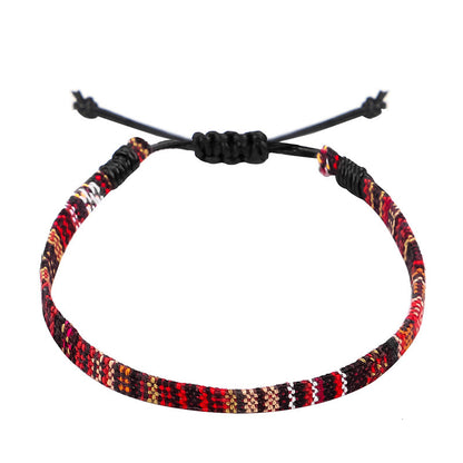 Hand Woven Rainbow Color Anklet Bohemian Style - DropOnline.co
