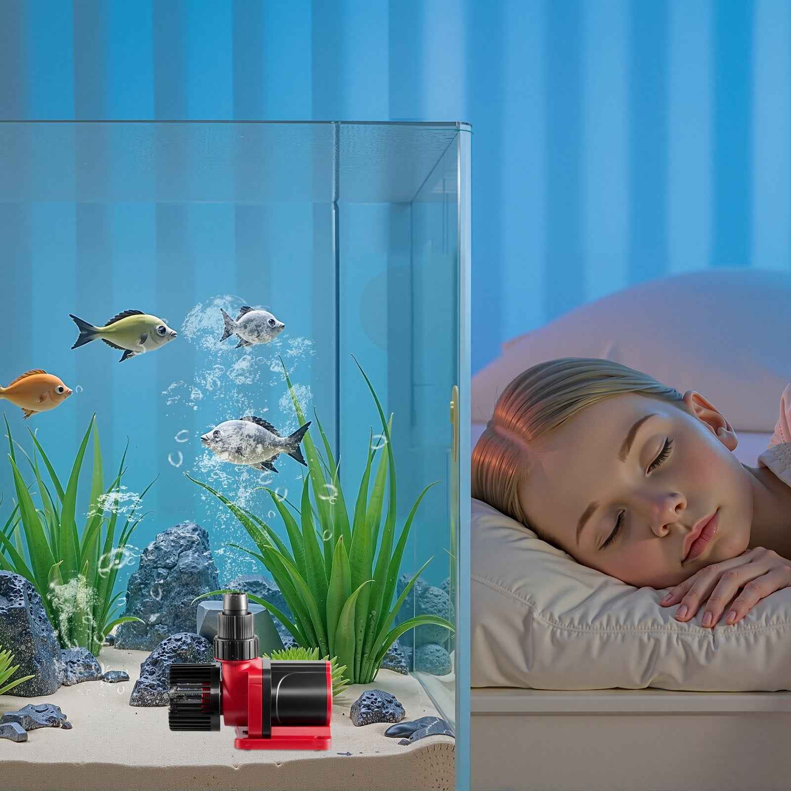 Aquarium 24V DC Water Pump With Controller 30W 800 GPH Wave Maker Return Pump