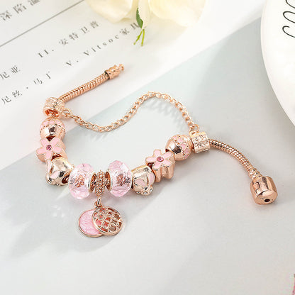 Fashion Love Geometric Rose Gold Bracelet Women's Jewelry - DropOnline.co
