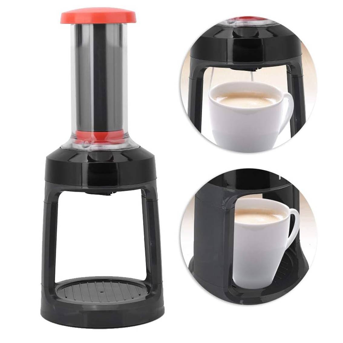 Manual Coffee Press - Hand Pressing Espresso Maker for Capsules & Ground Coffee