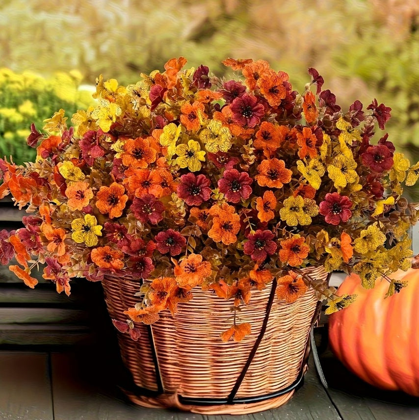 Bionic Flowers And Plants, Autumn Red, Orange, Yellow, Mixed Colors.
