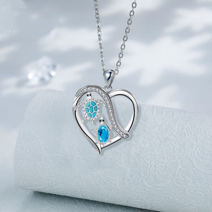 Necklace Love Turtle European And American Gift For Mom - DropOnline.co