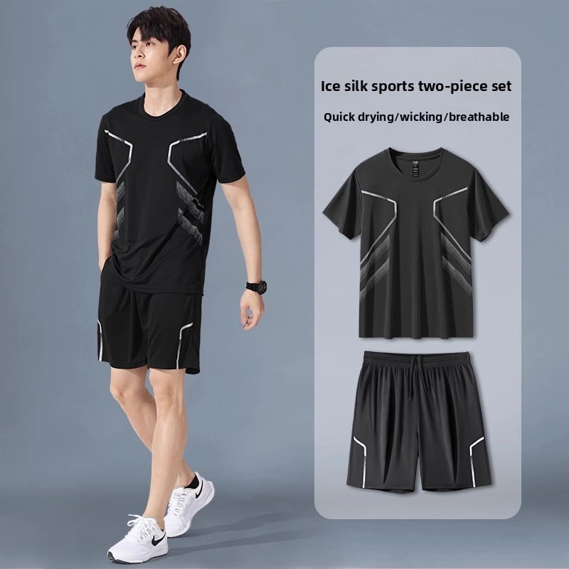 Men's Summer Quick-Drying Sports Outfit Set - Complete Athletic Wear