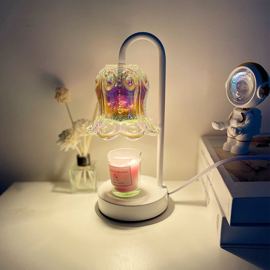 Colorful Glass Bedside Wax Lamp Bedroom