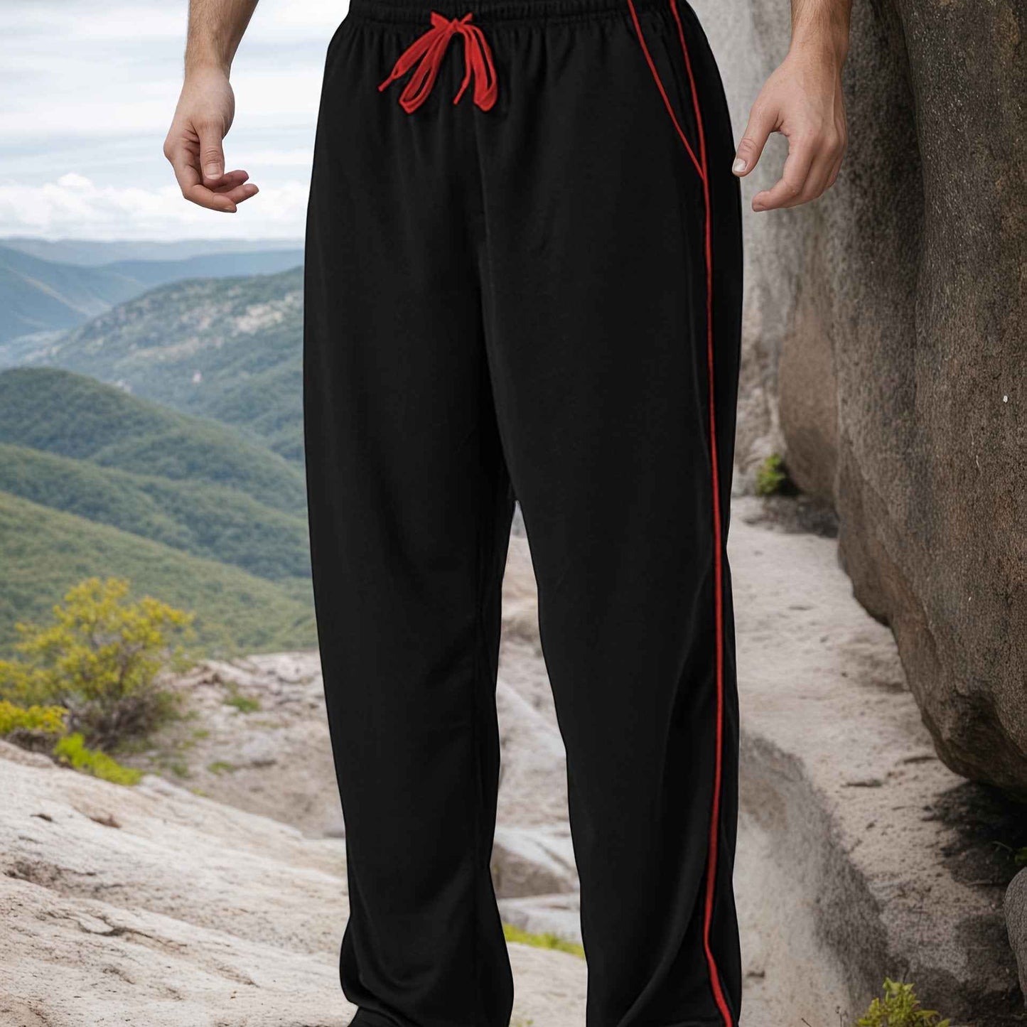 Men's Loose Sports Jogging Pants Gym Workout Casual Pants