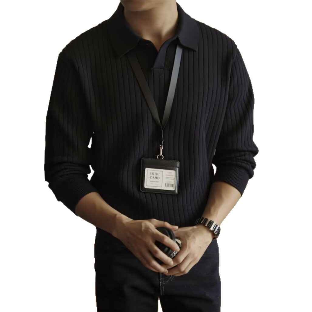 Men's Spring And Autumn Inner Wear V-neck Sweater