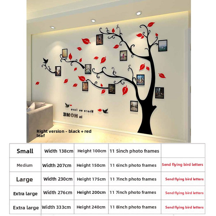 3D Acrylic Photo Tree Wall Stickers