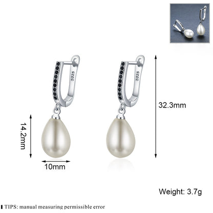 Popular OL Accessories Circle Full Rhinestone Zircon Earrings - DropOnline.co