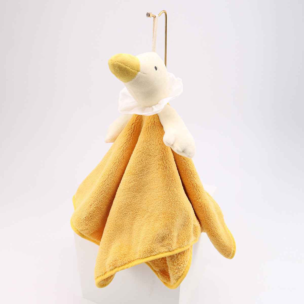 Cartoon Goose Hanging Bathroom Coral Fleece Soft Absorbent Household Hand Towel