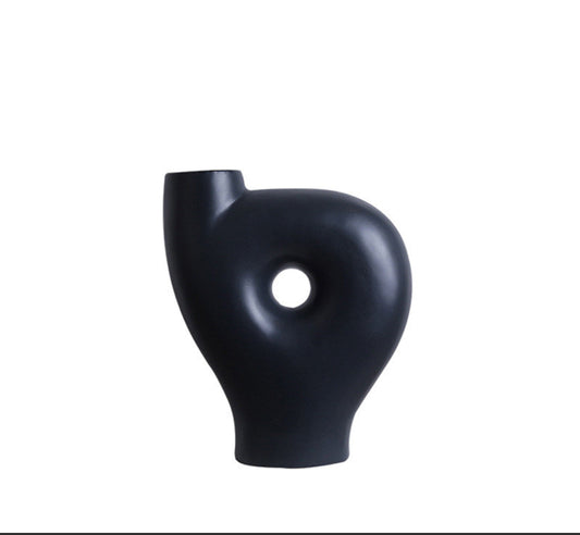 Premium Nordic Abstract Ceramic Vase - Handmade Creative Home Furnishing