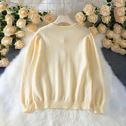 Women's 2025 Trendy Cardigan Sweater Long Sleeve Open Front, Button Down Jacket Style Fall Knitwear - DropOnline.co