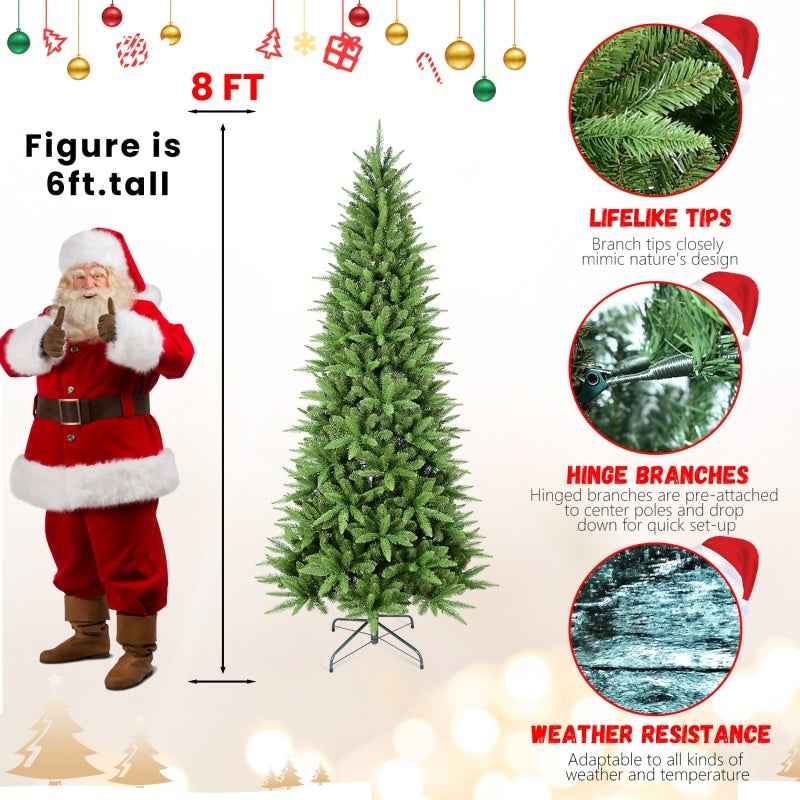 PE/PVC Mixed Christmas Tree - 4ft-9ft with Memory Wire