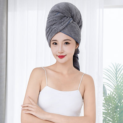 Coral Fleece Quick-drying Water-absorbing And Hair Drying Towel