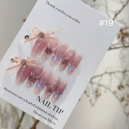 Handmade Long Pearl Mountain Ice Transparent Camellia Wear Armor - DropOnline.co