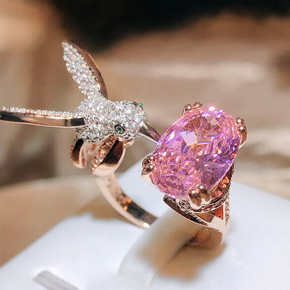 Women's Fashion Saint Mary's Hummingbird Ring - DropOnline.co