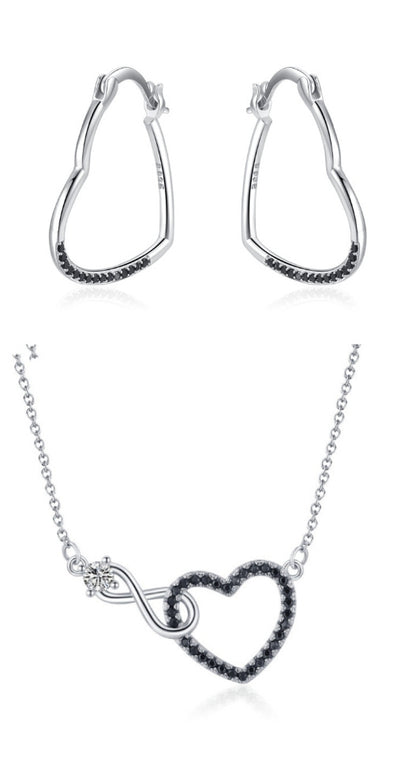 Creative Hollow Heart-shaped Zircon Necklace - DropOnline.co