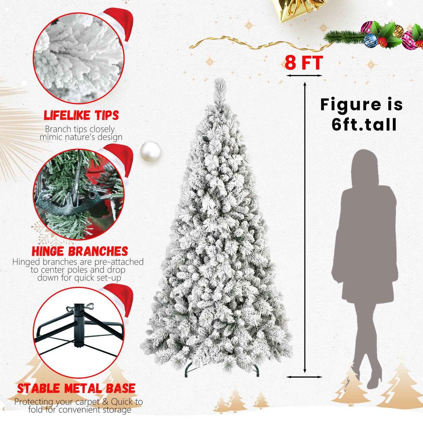 PVC Christmas Tree - Traditional Artificial Holiday Tree