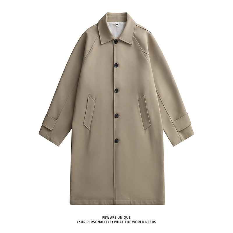 Fashionable Coat, American, British, Retro And Simple Mid-length