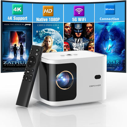 DBPOWER H89 720P Projector With Motorized Focus 5G-It Is Prohibited To Sell On Amazon, Walmart, And Temu Platforms, And It Will Not Be Shipped On Weekends - DropOnline.co