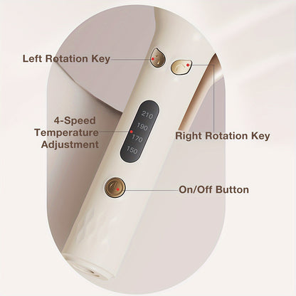 Automatic Hair Curler, 28mm Barrel, 4 Temperature Modes, Negative Ion Generator, Smart Timer And Sensor, Auto Off For Safety - DropOnline.co