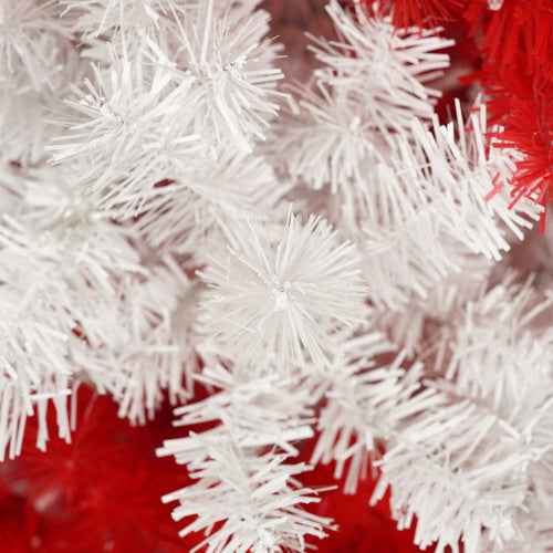 6ft Artificial Candy Cane Christmas Tree - 300 LED Lights & 900 Bendable Branches - DropOnline.co