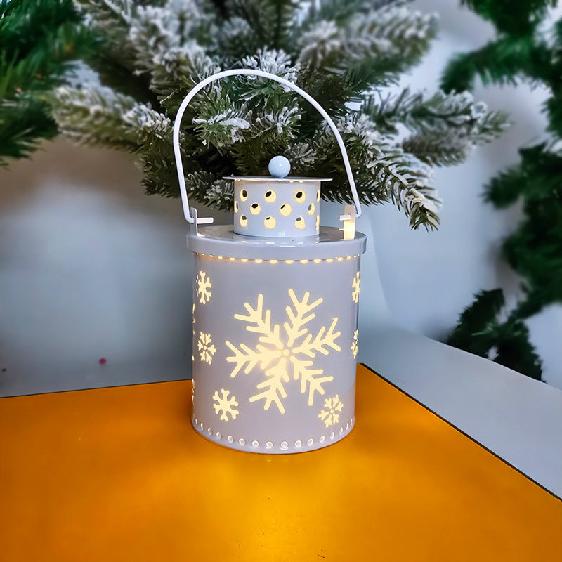 Christmas LED Candle Lantern - Nordic Style Electronic Wind Light Holiday Decoration