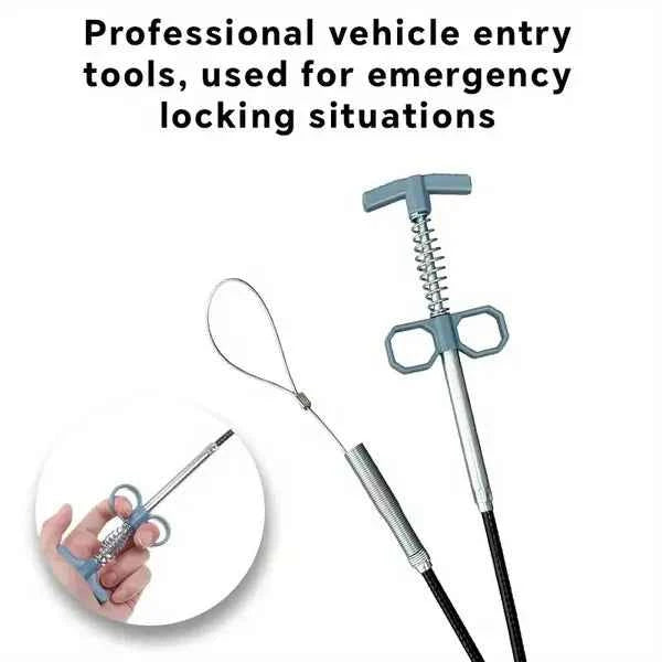 39.37-inch Door Opening Airbag Tool, Ergonomic Handle And Coil - Suitable For General Motors Door And Window Installation/maintenance, Precision Spring-loaded Mechanism, Retractable Cable Design, Mult