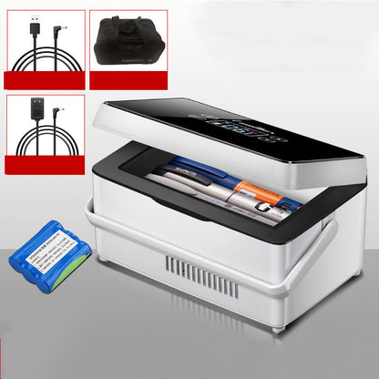 DropOnline Portable Insulin Refrigerator Box - Vehicle Travel Cooler – white;… - DropOnline.co