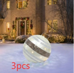 Giant Inflatable Christmas Ball 60cm - PVC Outdoor Ornament Decoration for Tree & Yard