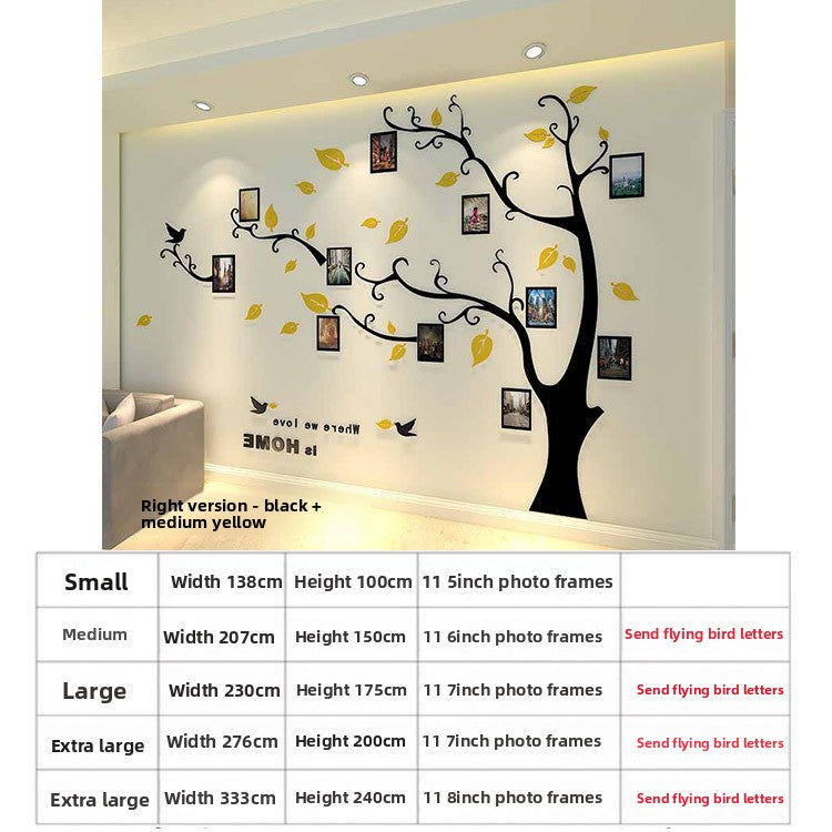 3D Acrylic Photo Tree Wall Stickers
