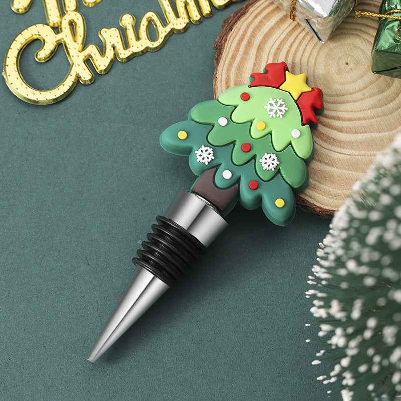 Party Gathering Christmas Tree Sealed Wine Stopper - Holiday Bottle Stopper - DropOnline.co