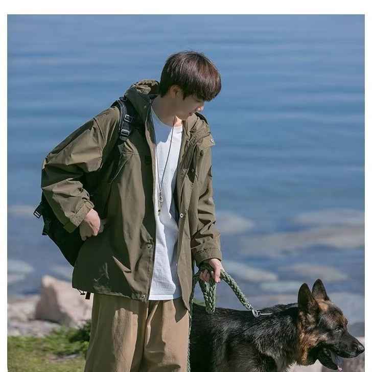 Men's Fashion Windproof Jacket Casual Coat