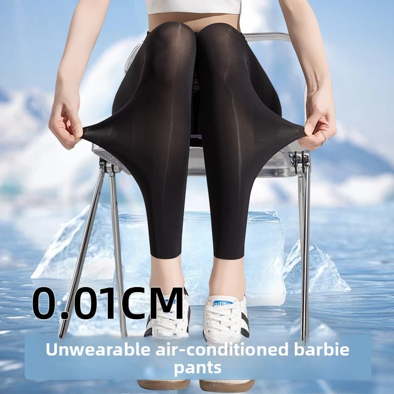 Ice Silk Shark Pants - Women's Ultra-Thin High-Waisted Seamless Leggings