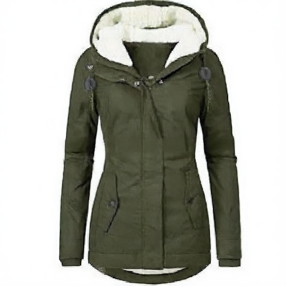Thickened Hooded Cotton Jacket for Women - Warm Winter Outerwear
