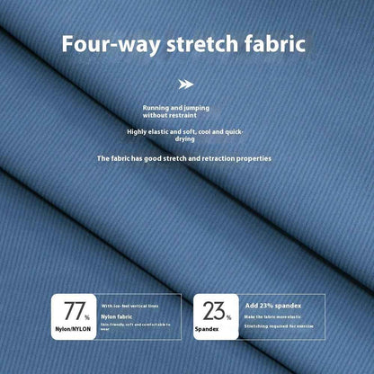 Men's Nylon Track Pants - Quick-Drying Loose Fit Athletic Pants