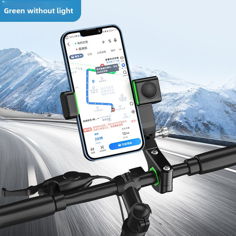 Bike Phone Mount with LED Light - Secure Handlebar Holder for Cycling