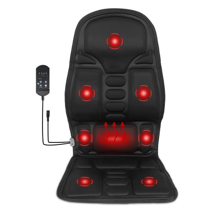 1Pc Back Massager Cushion Electric Massage Car Seat Cushion Chair Pad With Heating Function 8 Vibration Modes 3 Intensity Levels Fedex Shipping - DropOnline.co