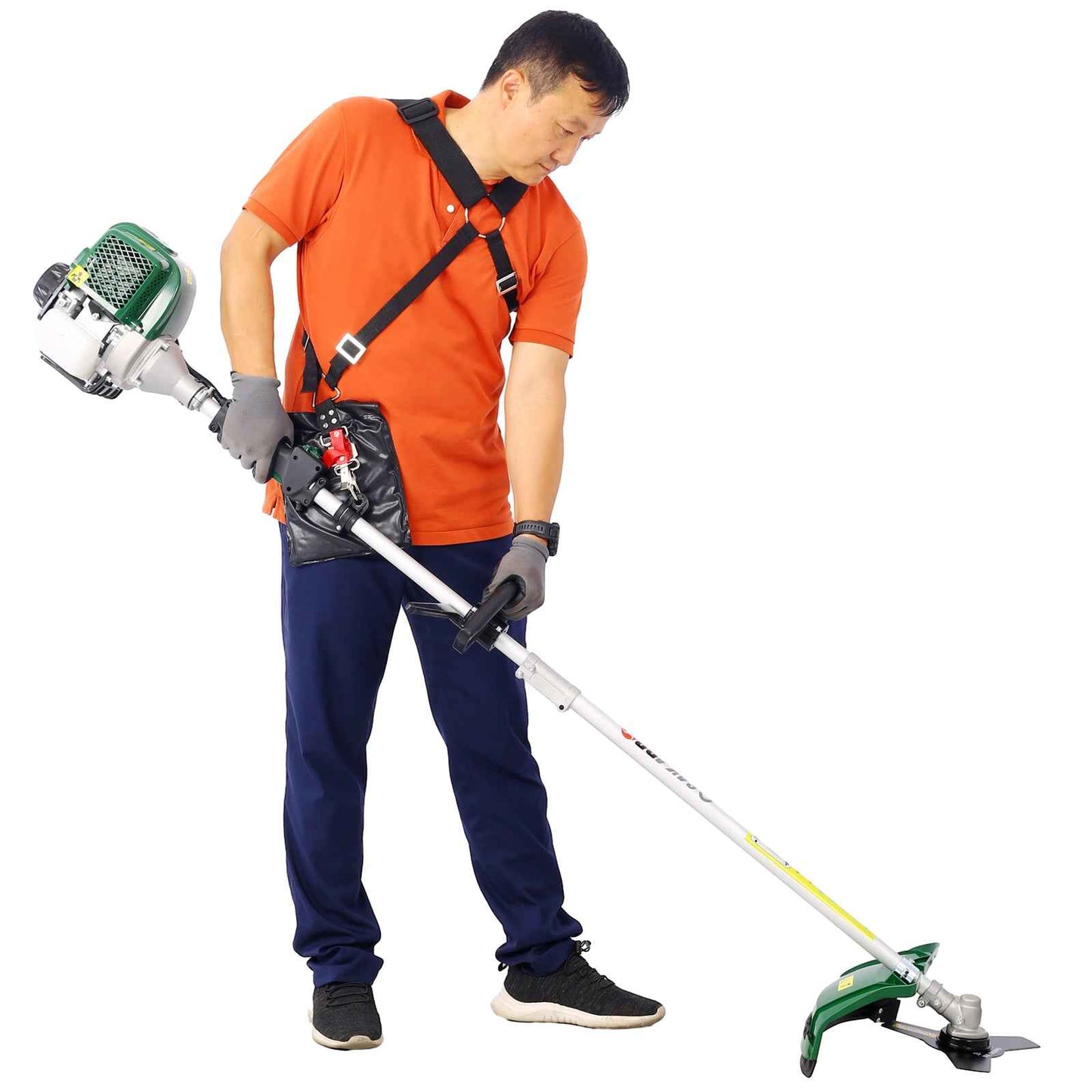 4 In 1 Multi-Functional Trimming Tool, 31CC 4-Cycle Garden Tool System With Gas Pole Saw, Hedge Trimmer, Grass Trimmer, And Brush Cutter EPA Compliant