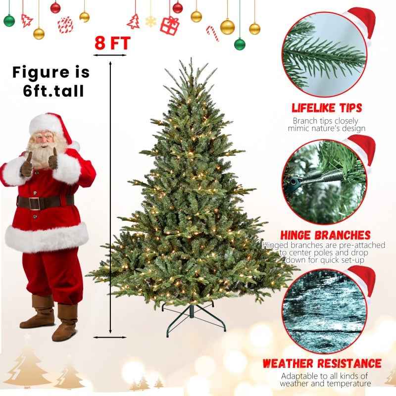 PE/PVC Christmas Tree Green - Realistic Holiday Decoration Tree - DropOnline.co