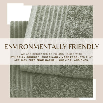 6 Piece Set Cotton Bath Towels - Kasper Collection